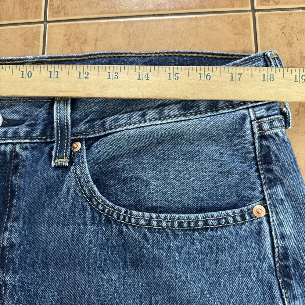 Levi's 565 Jeans Mens Sz 36 x 34 Blue Relaxed Fit Straight Denim Dark Wash - Picture 8 of 11